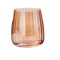 Chelsea Iridescent Optic Stemless Wine Glasses Blush 14oz Hand Wash Only Everyday Drinkware Set of 4